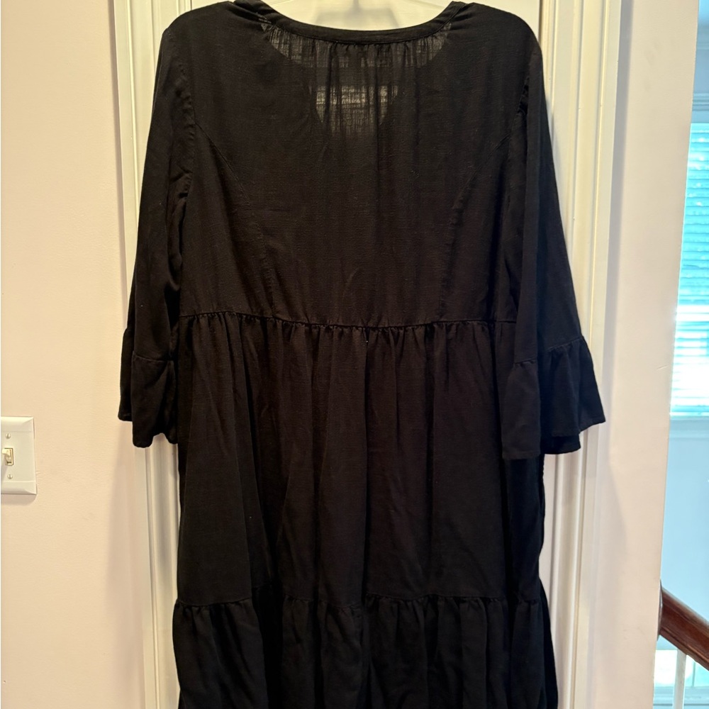 J. Jill Black Long Sleeve Dress